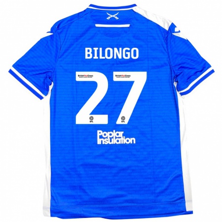 Kandiny Kinder Bryant Bilongo #27 Blau Weiß Heimtrikot Trikot 2024/25 T-Shirt