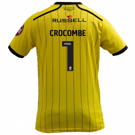 Kandiny Kinder Max Crocombe #1 Gelb Heimtrikot Trikot 2024/25 T-Shirt