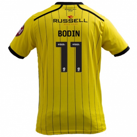 Kandiny Kinder Billy Bodin #11 Gelb Heimtrikot Trikot 2024/25 T-Shirt