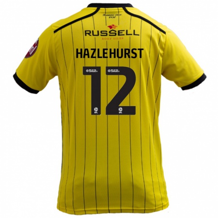 Kandiny Kinder Jack Hazlehurst #12 Gelb Heimtrikot Trikot 2024/25 T-Shirt