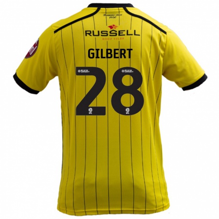 Kandiny Kinder Cameron Gilbert #28 Gelb Heimtrikot Trikot 2024/25 T-Shirt