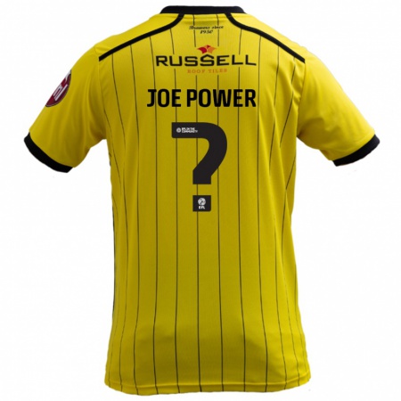 Kandiny Kinder John Joe Power #0 Gelb Heimtrikot Trikot 2024/25 T-Shirt