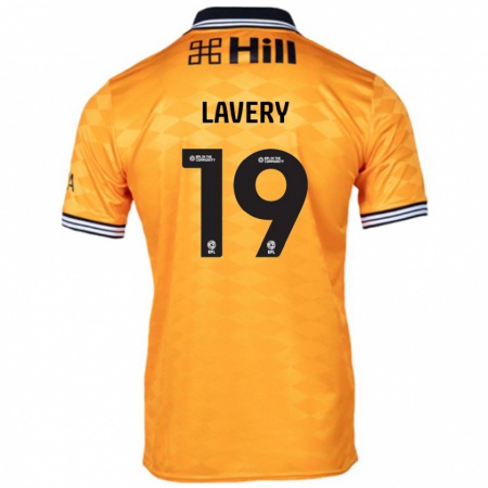 Kandiny Kinder Shayne Lavery #19 Orange Heimtrikot Trikot 2024/25 T-Shirt