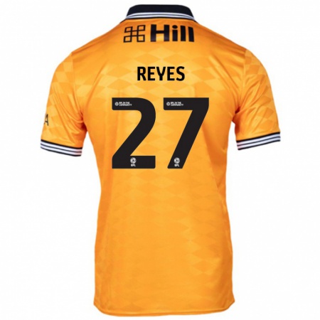 Kandiny Kinder Vicente Reyes #27 Orange Heimtrikot Trikot 2024/25 T-Shirt