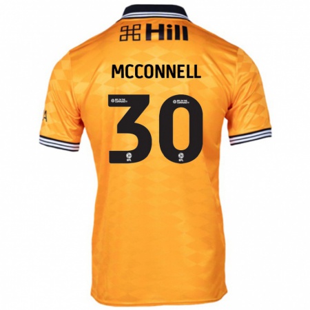 Kandiny Kinder Glenn Mcconnell #30 Orange Heimtrikot Trikot 2024/25 T-Shirt