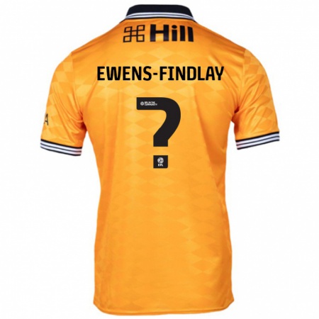 Kandiny Kinder Ty Ewens-Findlay #0 Orange Heimtrikot Trikot 2024/25 T-Shirt