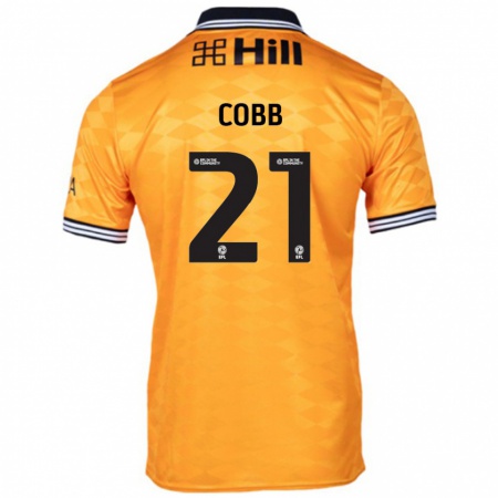 Kandiny Kinder Serena Cobb #21 Orange Heimtrikot Trikot 2024/25 T-Shirt