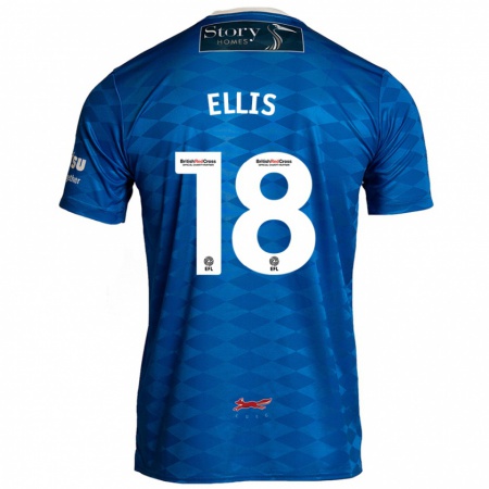 Kandiny Kinder Jack Ellis #18 Blau Heimtrikot Trikot 2024/25 T-Shirt