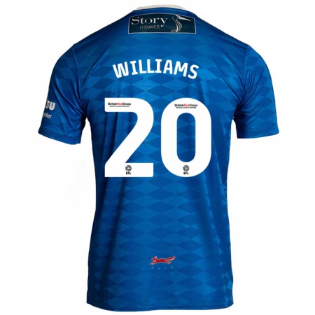 Kandiny Kinder Ben Williams #20 Blau Heimtrikot Trikot 2024/25 T-Shirt