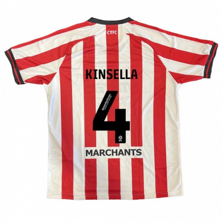 Kandiny Kinder Liam Kinsella #4 Rot Weiß Heimtrikot Trikot 2024/25 T-Shirt