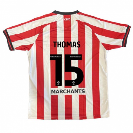 Kandiny Kinder Jordan Thomas #15 Rot Weiß Heimtrikot Trikot 2024/25 T-Shirt