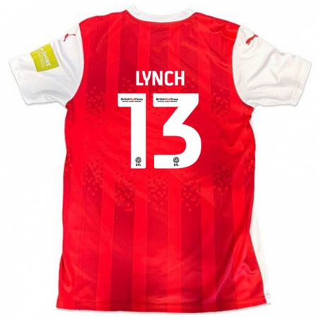 Kandiny Kinder Jay Lynch #13 Rot Weiß Heimtrikot Trikot 2024/25 T-Shirt