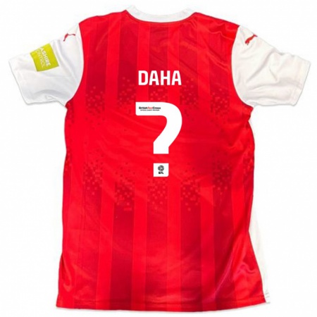 Kandiny Kinder Hermann Daha #0 Rot Weiß Heimtrikot Trikot 2024/25 T-Shirt