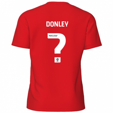 Kandiny Kinder Jamie Donley #0 Rot Heimtrikot Trikot 2024/25 T-Shirt