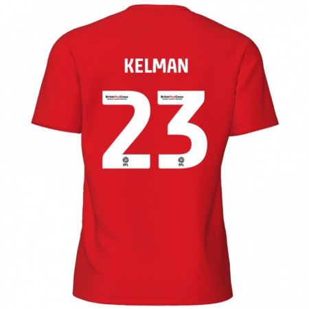 Kandiny Kinder Charlie Kelman #23 Rot Heimtrikot Trikot 2024/25 T-Shirt