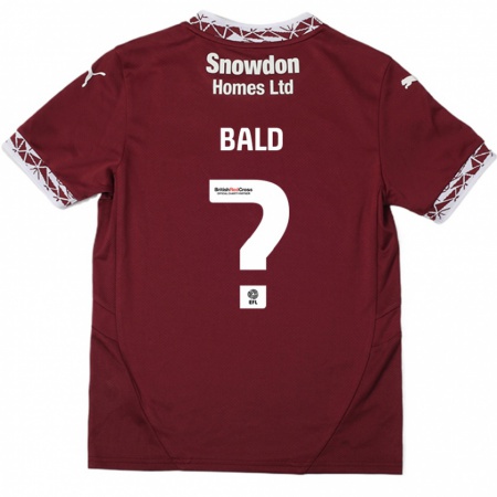 Kandiny Kinder Marcus Bald #0 Burgundrot Heimtrikot Trikot 2024/25 T-Shirt