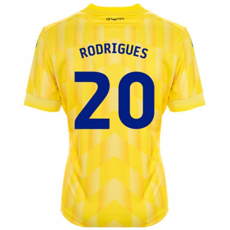 Kandiny Kinder Rúben Rodrigues #20 Gelb Heimtrikot Trikot 2024/25 T-Shirt