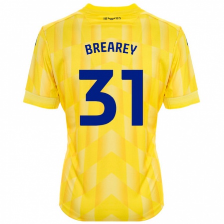 Kandiny Kinder Eddie Brearey #31 Gelb Heimtrikot Trikot 2024/25 T-Shirt