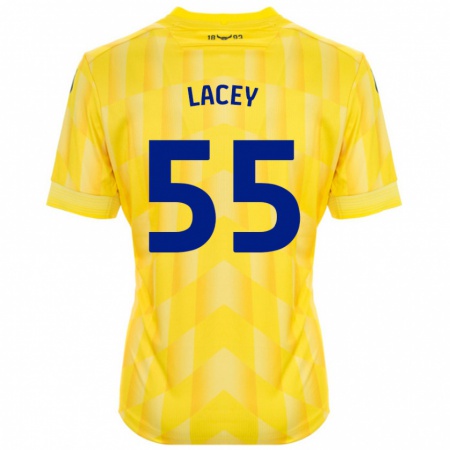 Kandiny Kinder Aaron Lacey #55 Gelb Heimtrikot Trikot 2024/25 T-Shirt