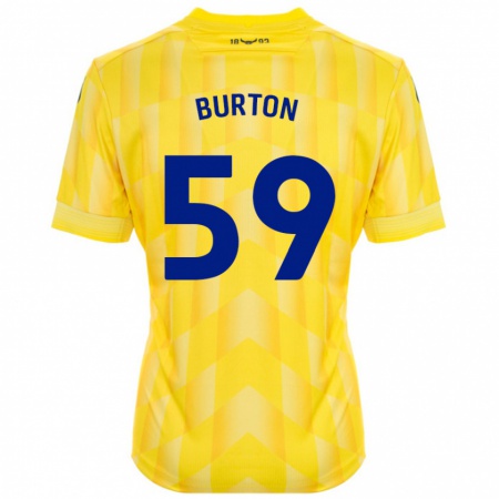 Kandiny Kinder Kasway Burton #59 Gelb Heimtrikot Trikot 2024/25 T-Shirt