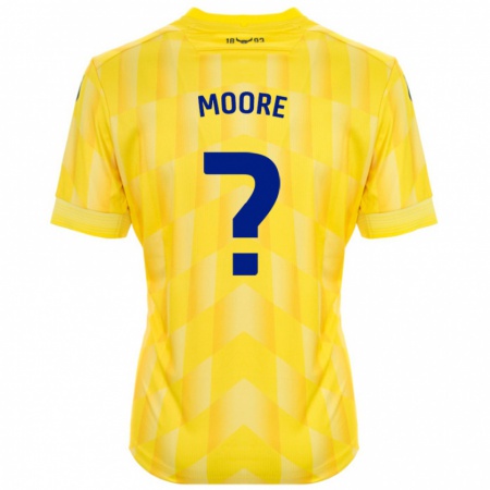 Kandiny Kinder Brogan Moore #0 Gelb Heimtrikot Trikot 2024/25 T-Shirt