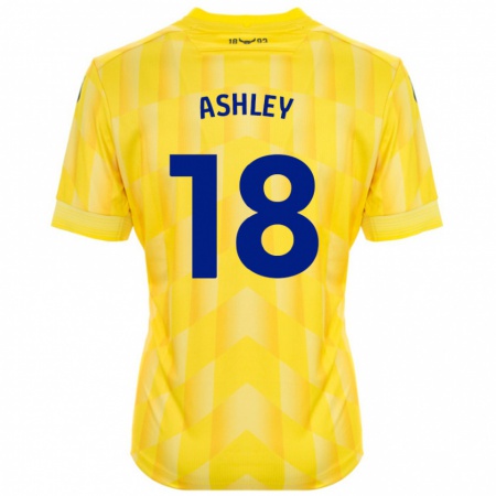 Kandiny Kinder Alex Ashley #18 Gelb Heimtrikot Trikot 2024/25 T-Shirt