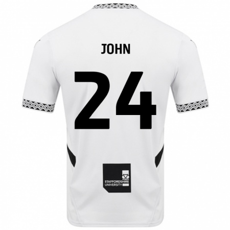 Kandiny Kinder Kyle John #24 Weiß Heimtrikot Trikot 2024/25 T-Shirt