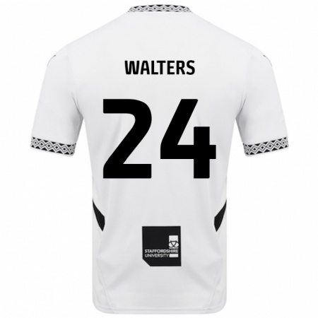 Kandiny Kinder Rhys Walters #24 Weiß Heimtrikot Trikot 2024/25 T-Shirt