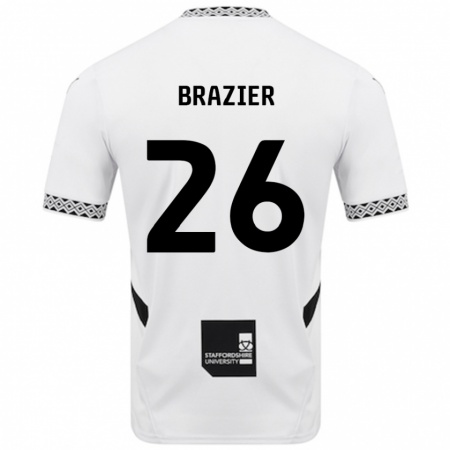 Kandiny Kinder Liam Brazier #26 Weiß Heimtrikot Trikot 2024/25 T-Shirt