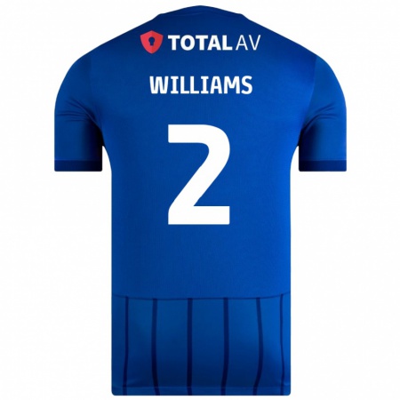 Kandiny Kinder Jordan Williams #2 Blau Heimtrikot Trikot 2024/25 T-Shirt