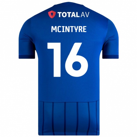 Kandiny Kinder Tom Mcintyre #16 Blau Heimtrikot Trikot 2024/25 T-Shirt