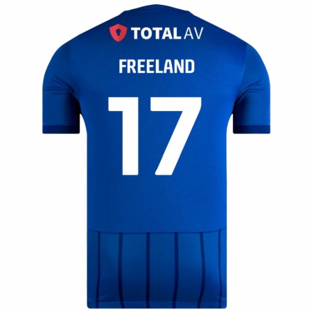 Kandiny Kinder Georgie Freeland #17 Blau Heimtrikot Trikot 2024/25 T-Shirt