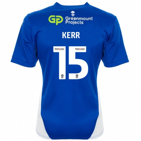 Kandiny Kinder Jason Kerr #15 Blau Weiß Heimtrikot Trikot 2024/25 T-Shirt