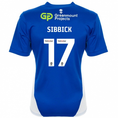 Kandiny Kinder Toby Sibbick #17 Blau Weiß Heimtrikot Trikot 2024/25 T-Shirt