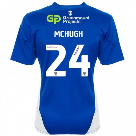 Kandiny Kinder Harry Mchugh #24 Blau Weiß Heimtrikot Trikot 2024/25 T-Shirt