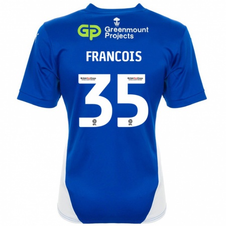 Kandiny Kinder Tyrese Francois #35 Blau Weiß Heimtrikot Trikot 2024/25 T-Shirt