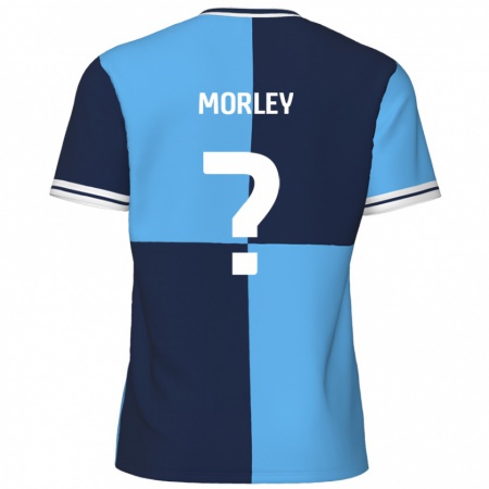 Kandiny Kinder Aaron Morley #0 Himmelblau Dunkelblau Heimtrikot Trikot 2024/25 T-Shirt