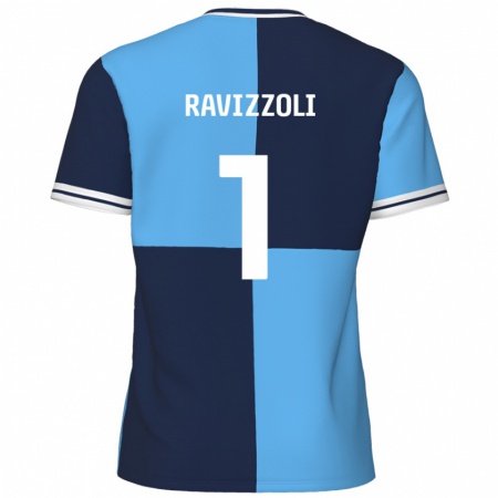 Kandiny Kinder Franco Ravizzoli #1 Himmelblau Dunkelblau Heimtrikot Trikot 2024/25 T-Shirt