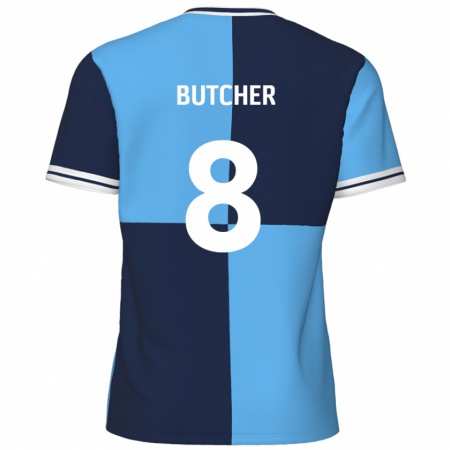 Kandiny Kinder Matt Butcher #8 Himmelblau Dunkelblau Heimtrikot Trikot 2024/25 T-Shirt