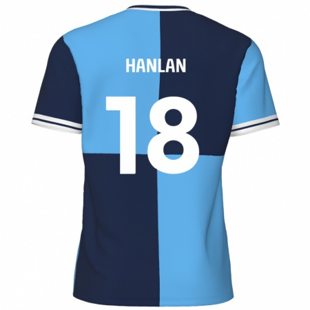 Kandiny Kinder Brandon Hanlan #18 Himmelblau Dunkelblau Heimtrikot Trikot 2024/25 T-Shirt