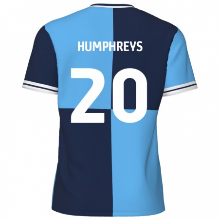 Kandiny Kinder Cameron Humphreys #20 Himmelblau Dunkelblau Heimtrikot Trikot 2024/25 T-Shirt