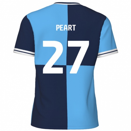 Kandiny Kinder Brody Peart #27 Himmelblau Dunkelblau Heimtrikot Trikot 2024/25 T-Shirt