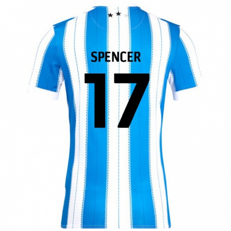 Kandiny Kinder Brodie Spencer #17 Blau Weiß Heimtrikot Trikot 2024/25 T-Shirt