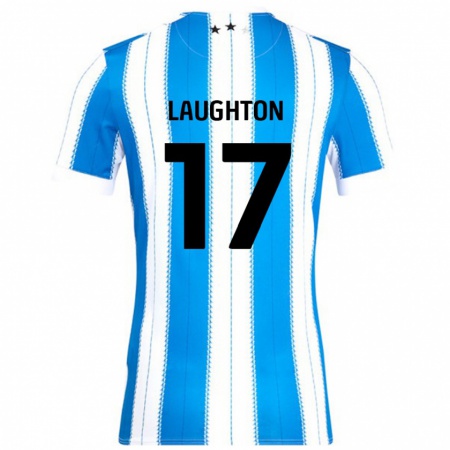 Kandiny Kinder Zoe Laughton #17 Blau Weiß Heimtrikot Trikot 2024/25 T-Shirt