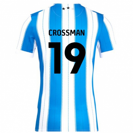 Kandiny Kinder Paige Crossman #19 Blau Weiß Heimtrikot Trikot 2024/25 T-Shirt