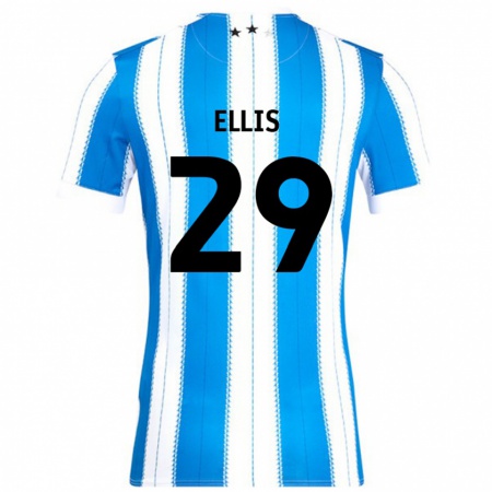 Kandiny Kinder Molly Ellis #29 Blau Weiß Heimtrikot Trikot 2024/25 T-Shirt