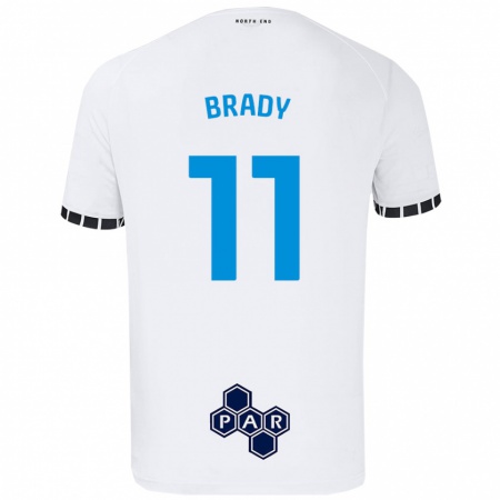 Kandiny Kinder Robbie Brady #11 Weiß Heimtrikot Trikot 2024/25 T-Shirt