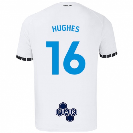 Kandiny Kinder Andrew Hughes #16 Weiß Heimtrikot Trikot 2024/25 T-Shirt