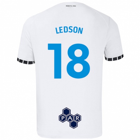 Kandiny Kinder Ryan Ledson #18 Weiß Heimtrikot Trikot 2024/25 T-Shirt