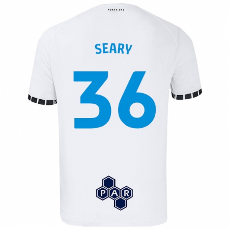 Kandiny Kinder Josh Seary #36 Weiß Heimtrikot Trikot 2024/25 T-Shirt